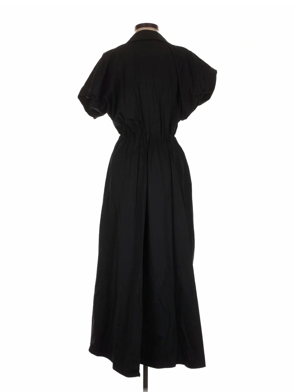 Abercrombie & Fitch Black Puff-Sleeve Maxi Dress